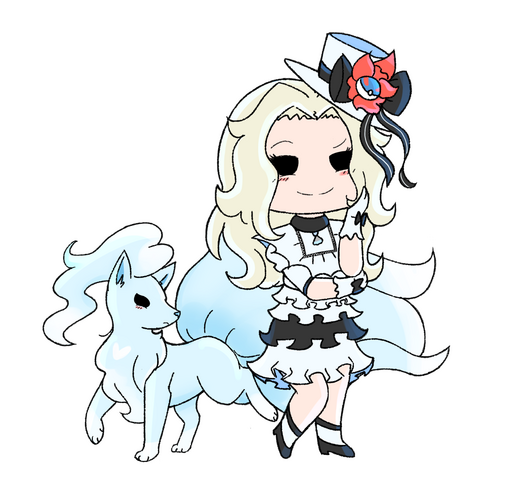 Pokemon Champion Faye Chibi by Zeiky